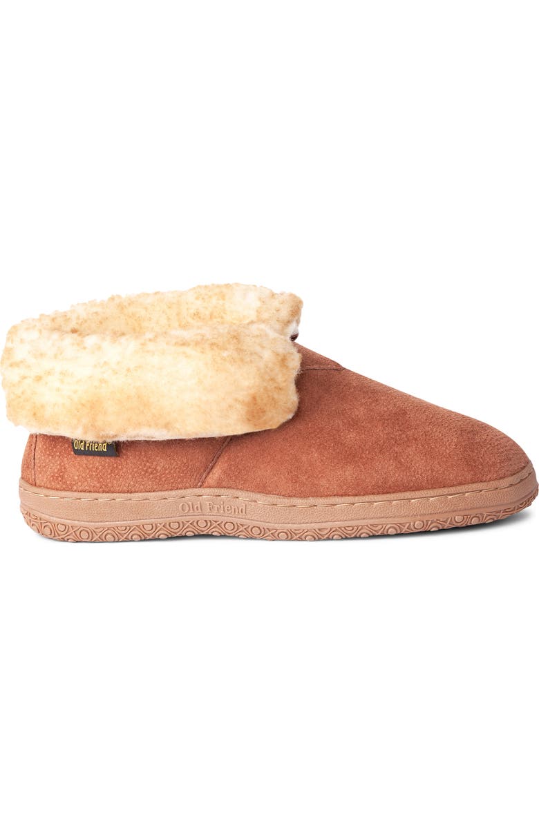 Old Friend Genuine Shearling Bootie Slipper, Alternate, color,