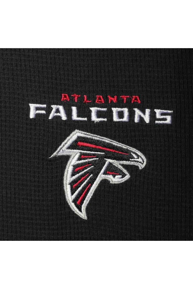 Men's Dunbrooke Black Atlanta Falcons Logo Maverick Thermal Henley Long Sleeve T-Shirt, Alternate, color, Black