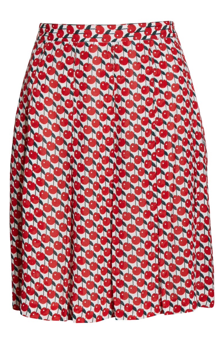 Anna Sui Cherries Print Miniskirt, Alternate, color,