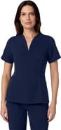 JAANUU Calix Women's 2-Pocket Tailored V-Neck Scrub Top
