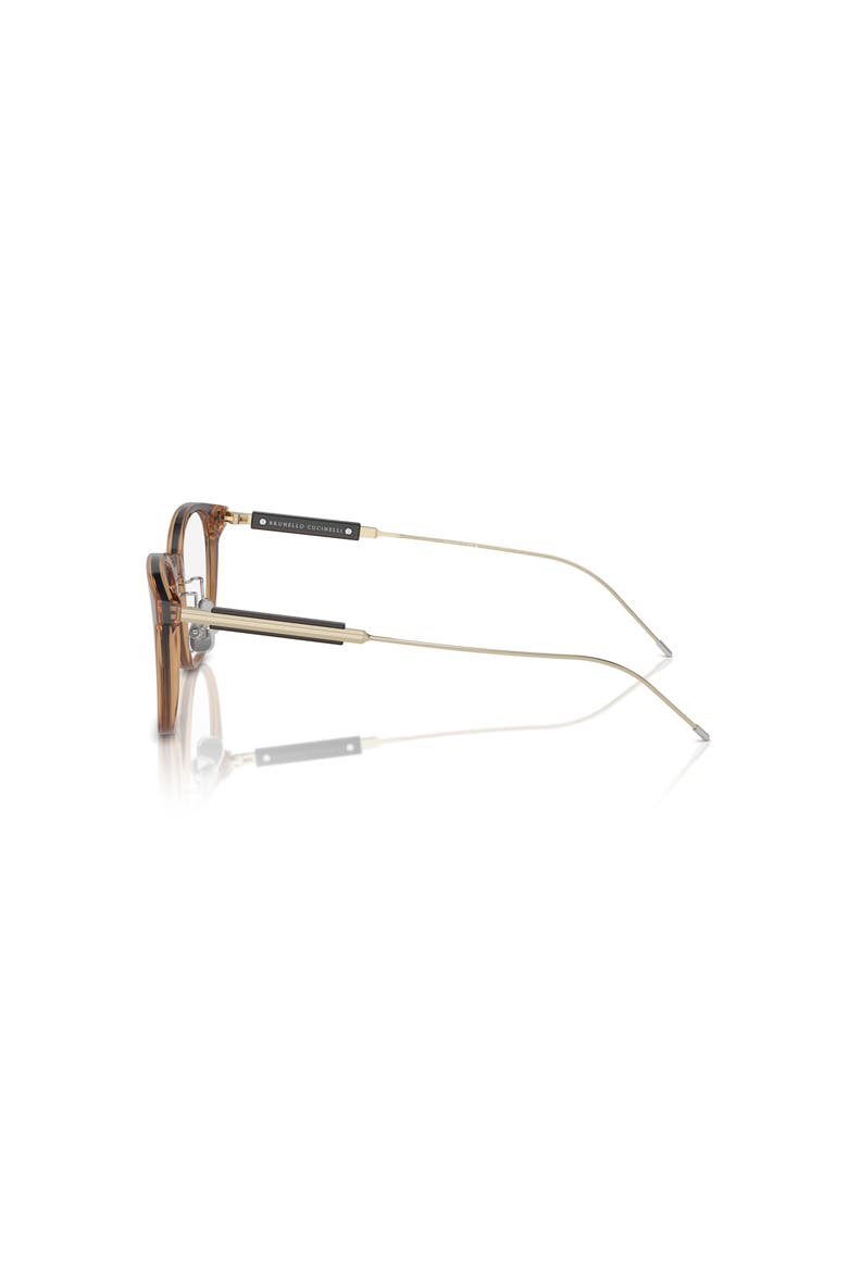 51mm Rectangle optical glasses, Alternate, color, Brown