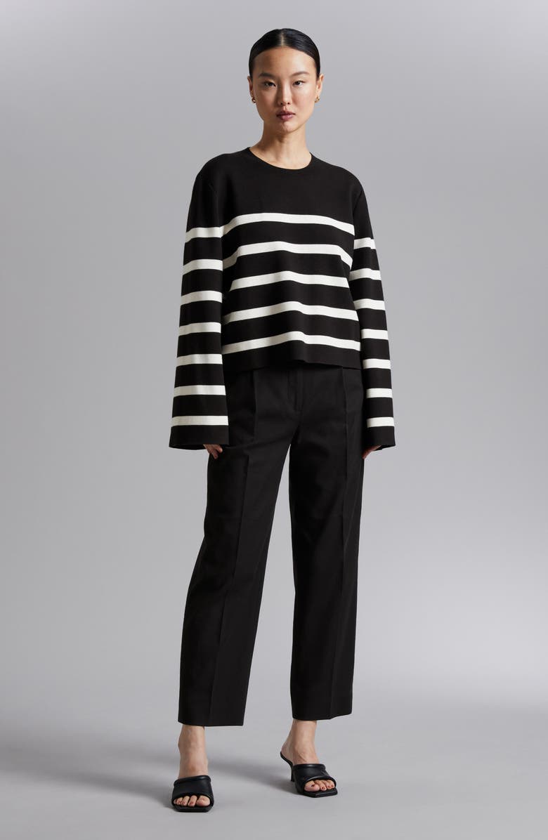 & Other Stories Stripe Crewneck Sweater, Alternate, color,