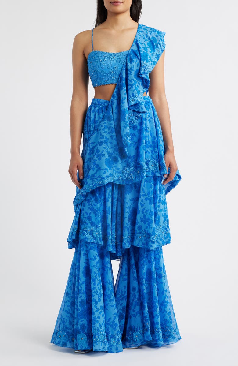 Zaina Choli, Dupatta & Palazzo Pants Set