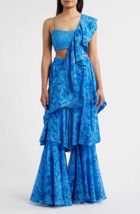 Sani Zaina Choli, Dupatta & Palazzo Pants Set