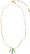 Clare V. Freshwater Pearl Charm Necklace