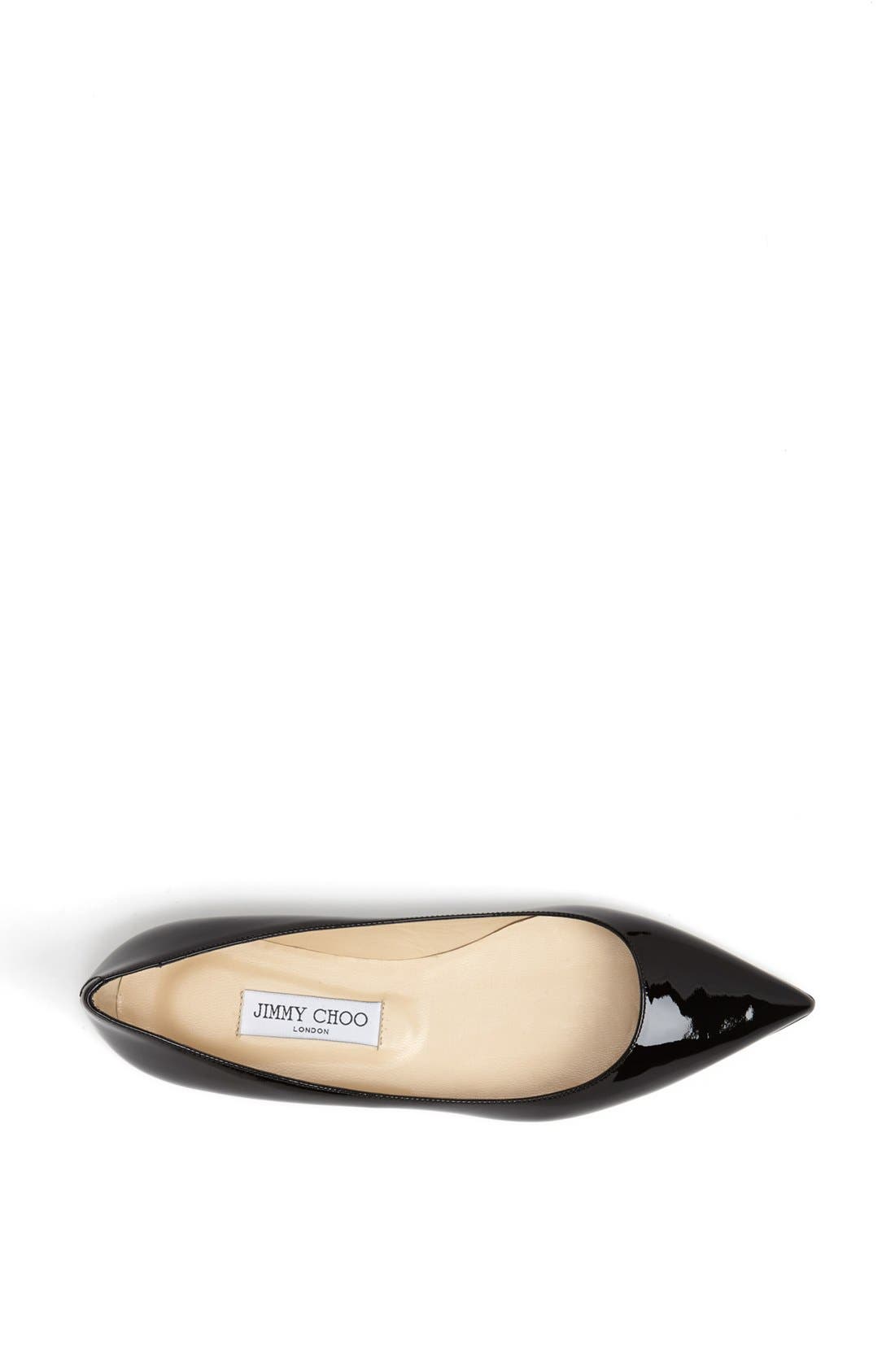 Jimmy Choo 'Alina' Pointy Toe Flat, Alternate, color, 