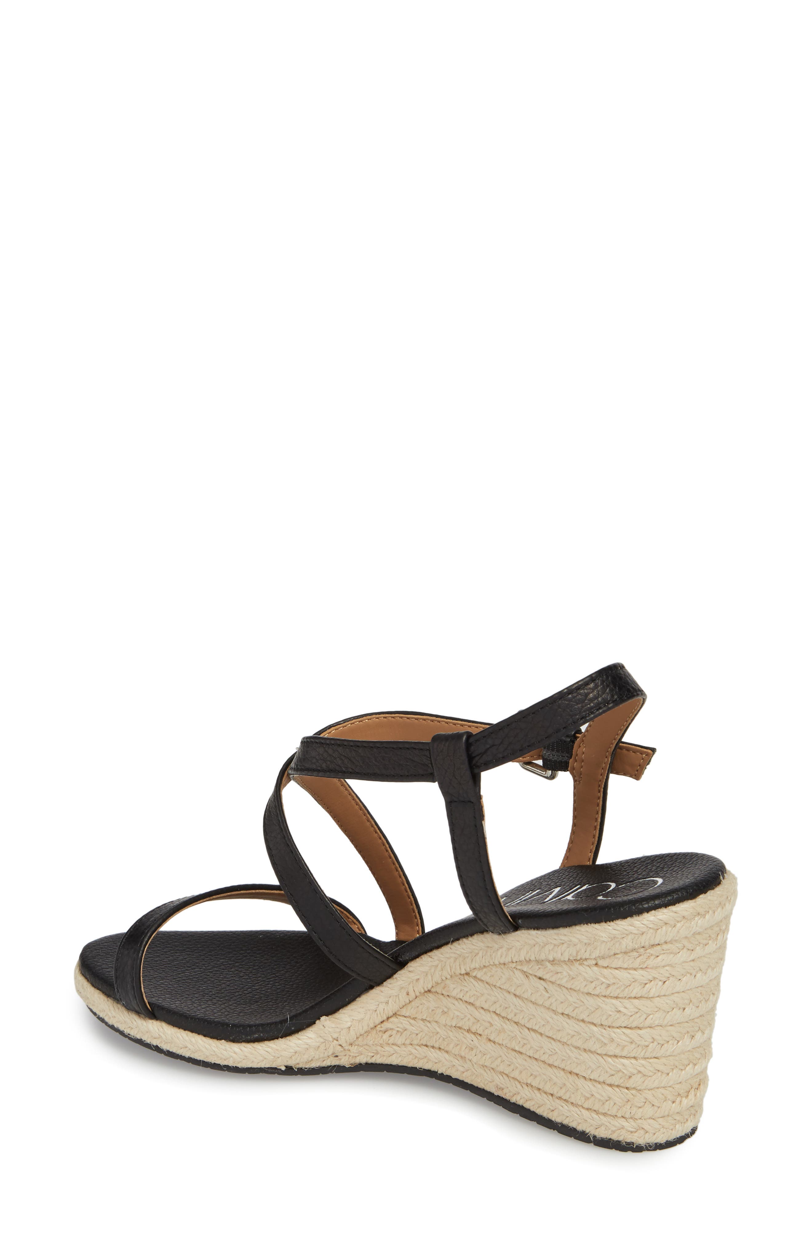 Calvin Klein Bellemine Espadrille Wedge Sandal, Alternate, color, 