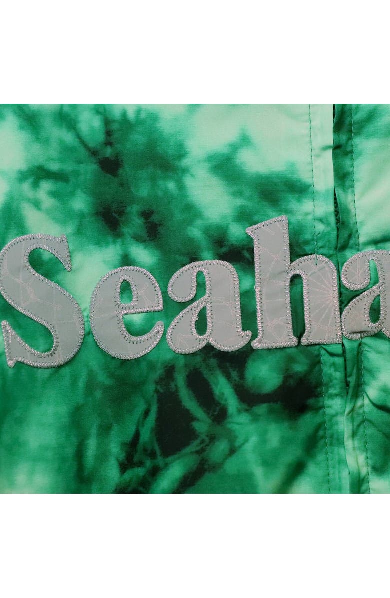 Mitchell & Ness Women's Mitchell & Ness Neon Green Seattle Seahawks Galaxy Full-Zip Windbreaker Hoodie Jacket, Alternate, color, Neon Green