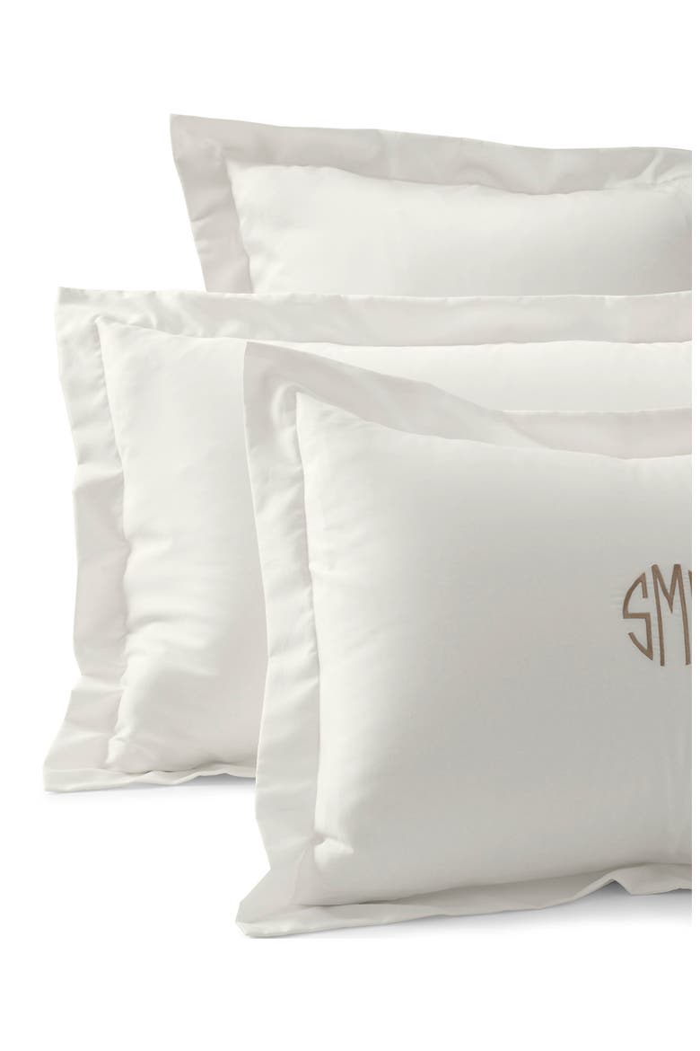 400 Thread Count Premium Supima Cotton No Iron Sateen Pillow Sham, Main, color, Ivory