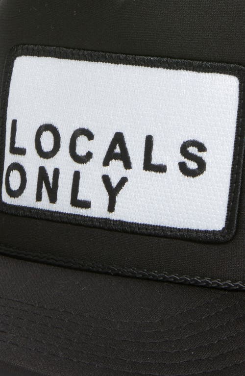 Friday Feelin Locals Only Trucker Hat In Black