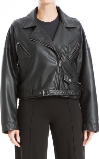 MAX STUDIO Faux Leather Biker Jacket | Nordstromrack