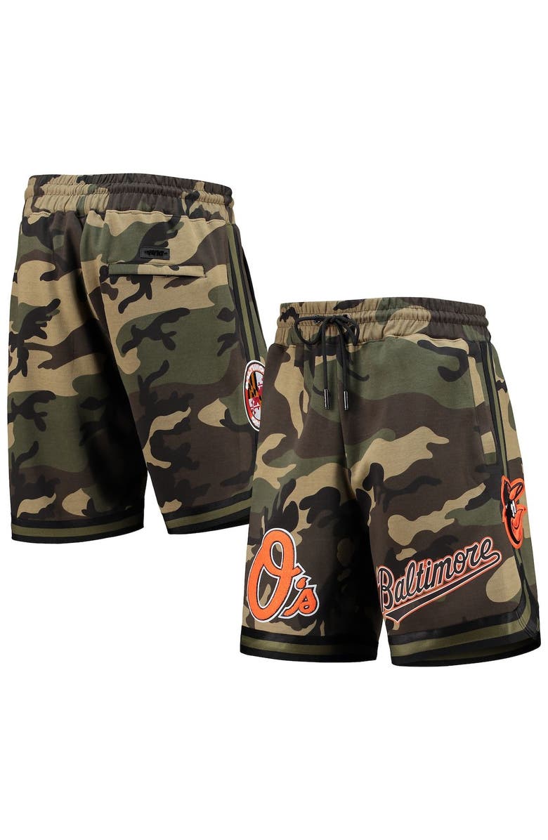 PRO STANDARD Men's Pro Standard Camo Baltimore Orioles Team Shorts, Main, color, 