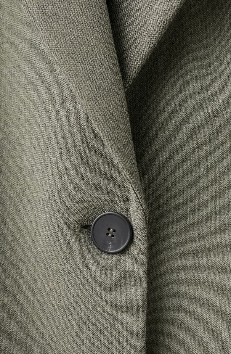 MANGO Straight Fit One-Button Suit Blazer, Alternate, color, Pastel Green