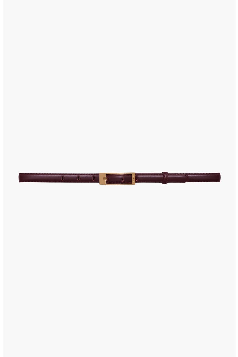 Elly Belt Smooth Leather, Main, color, Fig