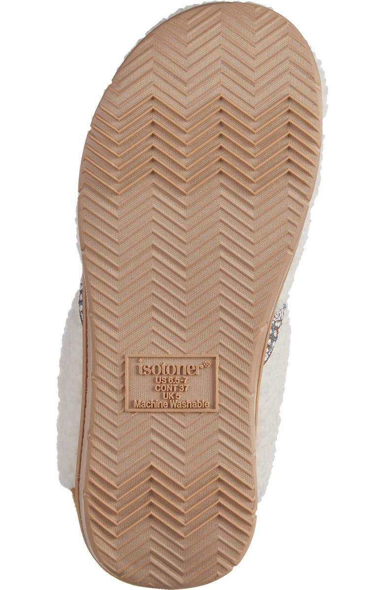 ISOTONER Clara Faux Shearling Slipper, Alternate, color, White