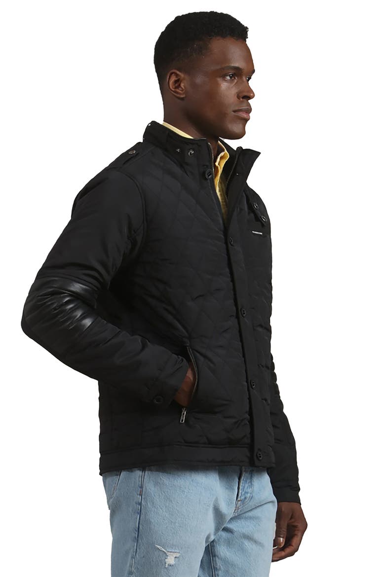 Men's Belmont Quilted Jacket, Alternate, color, Black