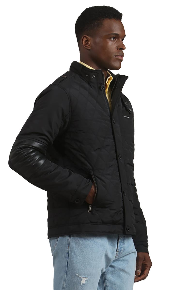 Members Only Men's Belmont Quilted Jacket, Alternate, color, Black