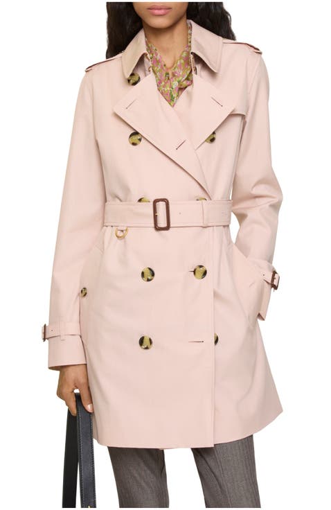 Short Tropical Gabardine Kensington Trench Coat