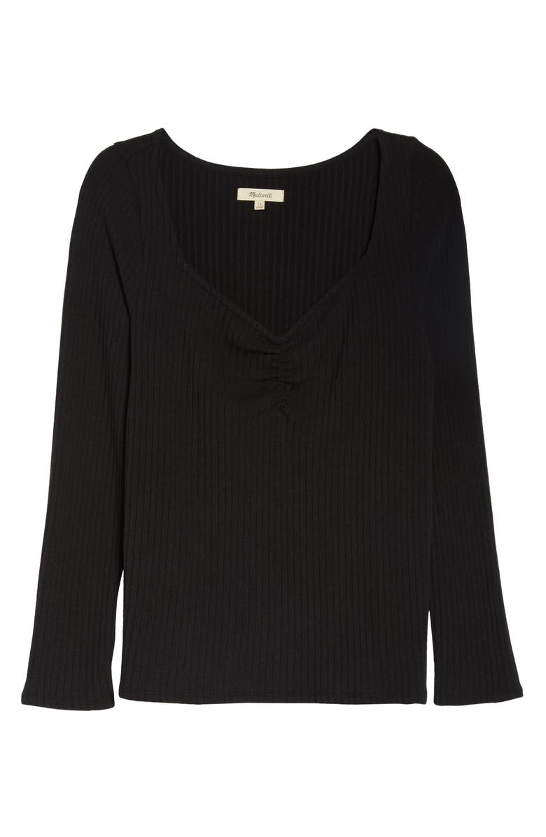 Madewell Sweetheart Rib Top, Alternate, color, 