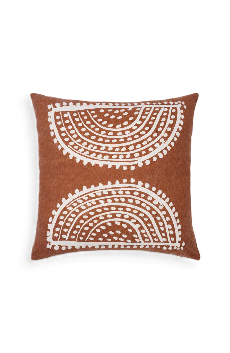 Naki & Ssam Radiance handcrafted Sunburst print pillow cover, Alternate, color, Patriot Blue
