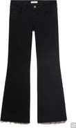 MANGO TEEN Release Hem Low Rise Flare Jeans
