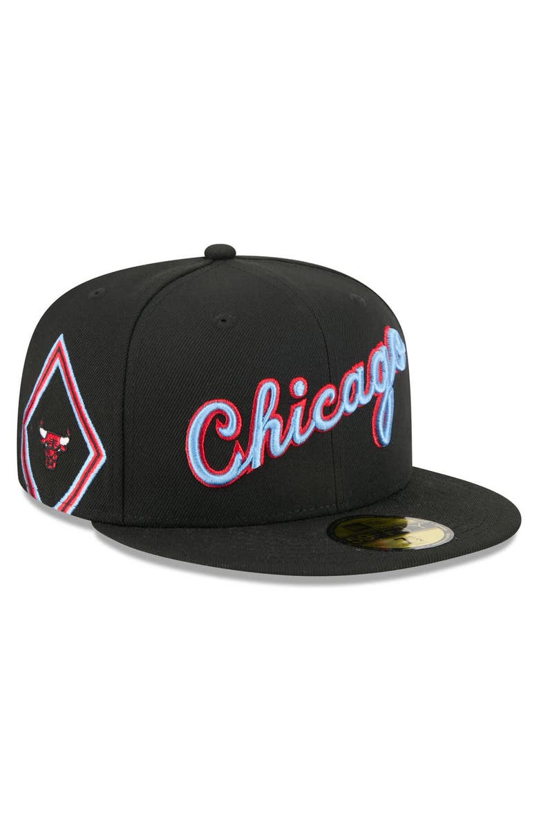 New Era Men
s New Era Black Chicago Bulls 2025/26 City Edition 59FIFTY Fitted Hat, Main, color, Black