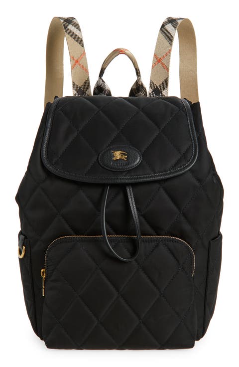 Horseshoe Quilted Nylon Backpack