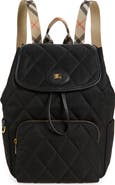 Burberry Horseshoe Quilted Nylon Backpack