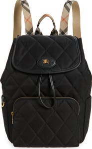 Burberry Horseshoe Quilted Nylon Backpack