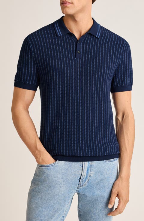 Hudson Short Sleeve Cotton Sweater Polo