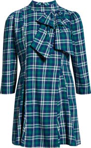 SUGARLIPS Buckley Plaid Bow Minidress