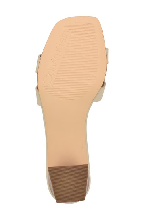 Calvin Klein Andrae Slide Sandal In White