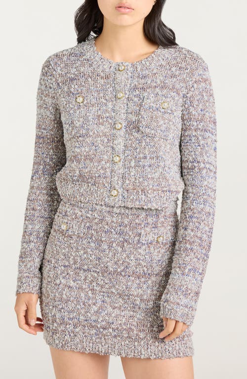 Cinq À Sept Kori Crop Cardigan In Gray