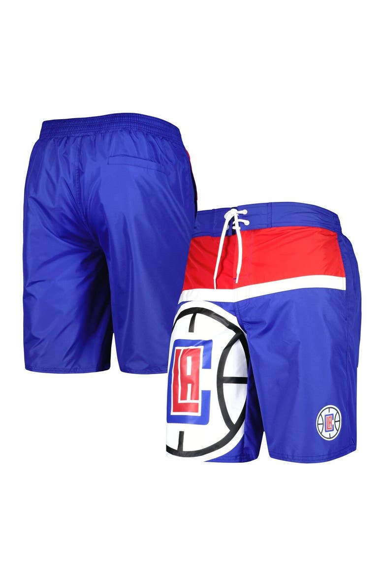 Men's G-III Sports by Carl Banks Royal LA Clippers Sea Wind Swim Trunks, Main, color, Royal