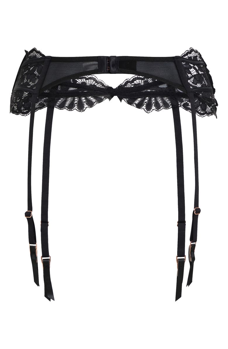 Hunkemöller Poppy Lace Garter Belt, Alternate, color,