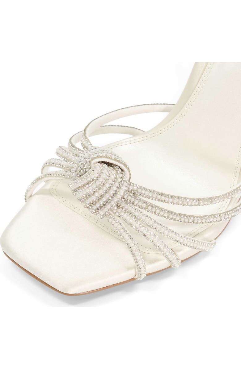 Dune London Morellas Sandal, Alternate, color, Ivory-Satin