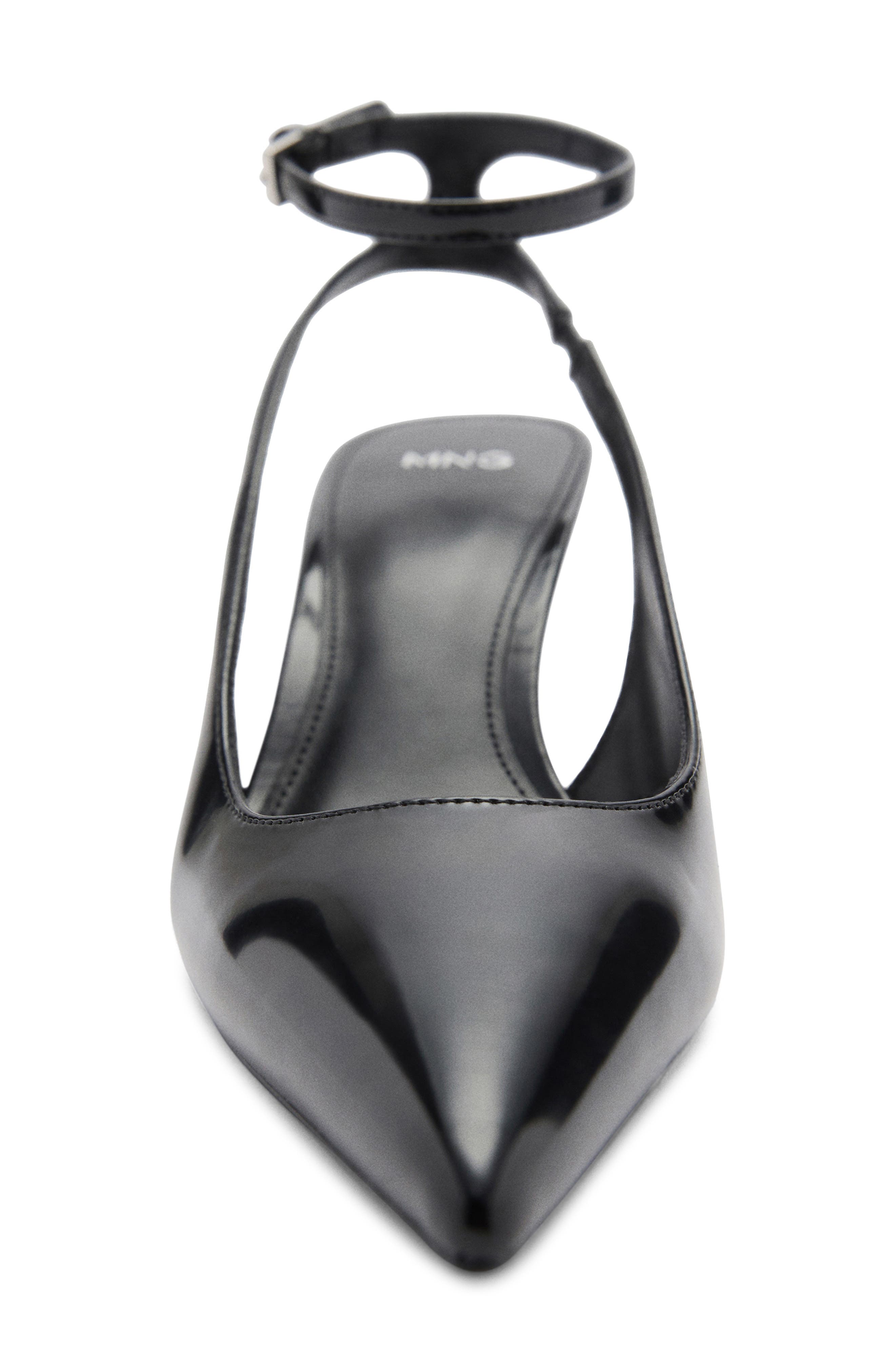 MANGO Ankle Strap Pointed Toe Pump, Alternate, color, 