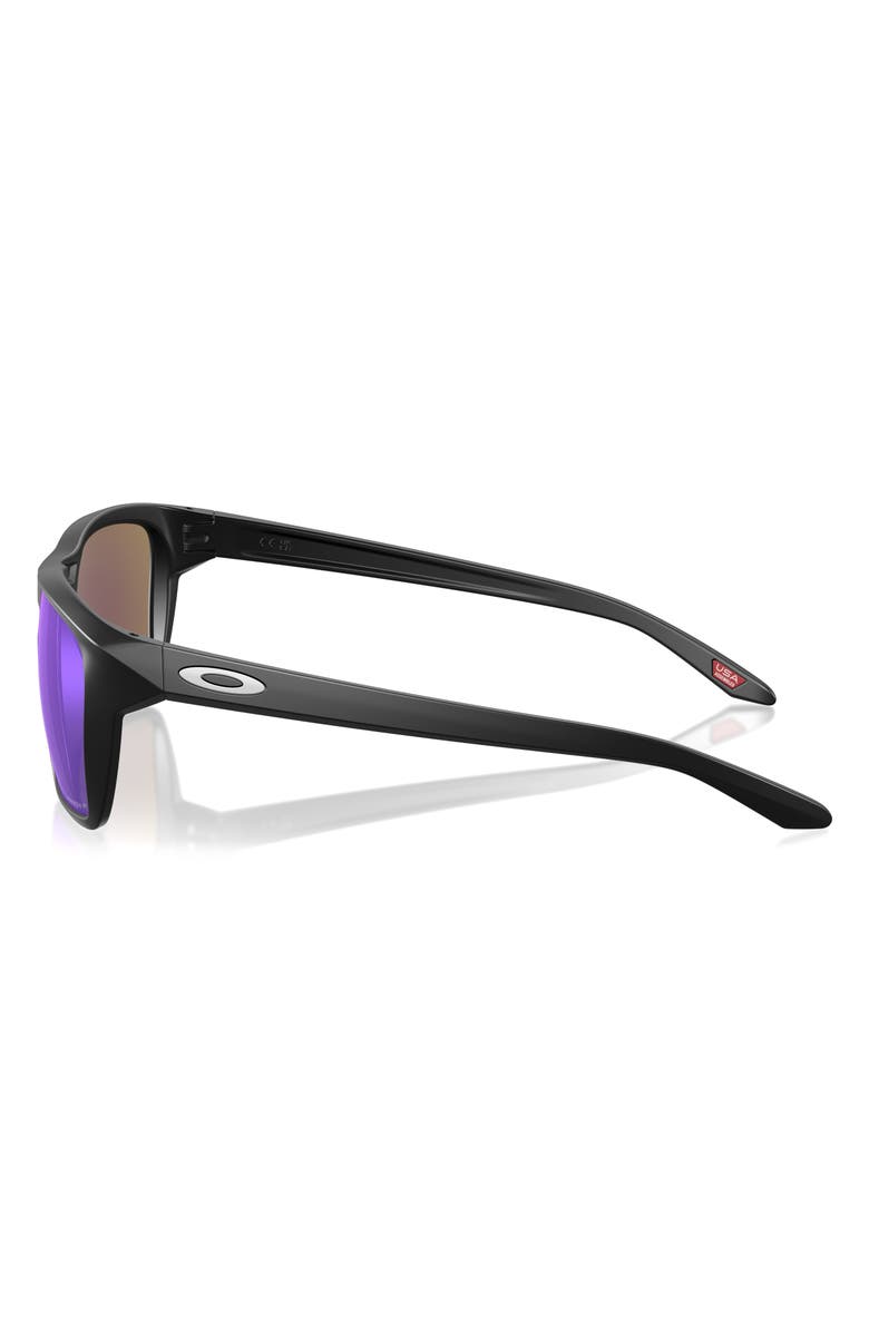 Oakley Sylas 60mm Prizm<sup>™</sup> Rectangular Sunglasses, Alternate, color, Matte Black