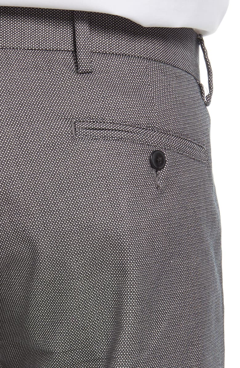 Nordstrom Men's Shop Non-Iron Athletic Fit Textured Pants, Alternate, color, 