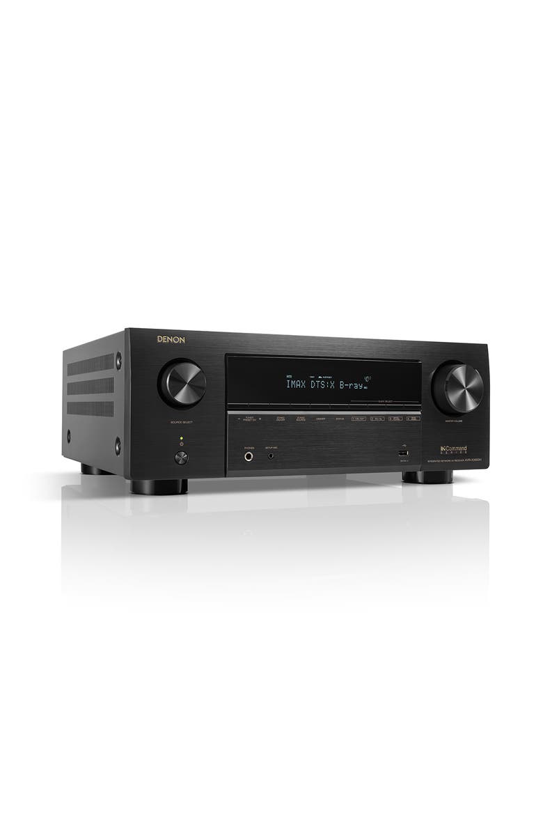 Denon AVR-X3800H 9.4 Channel 8K Home Theater Receiver IMAX Enhanced with Dolby Atmos/DTSX and HEOS Built-In, Alternate, color, Black