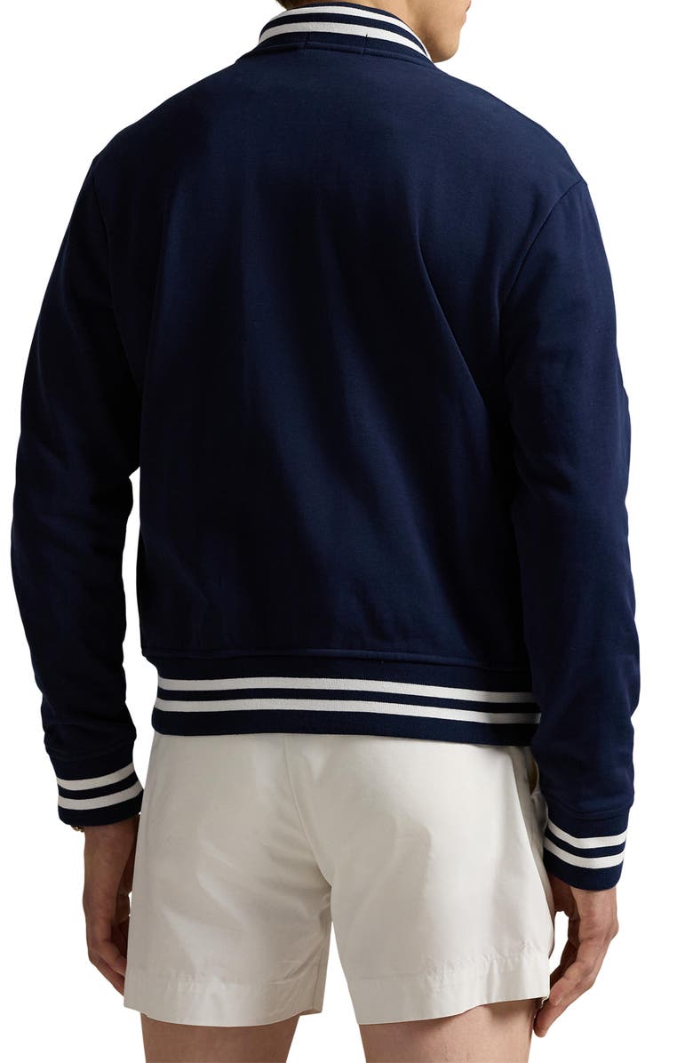 Polo Ralph Lauren Big Pony Fleece Baseball Jacket, Alternate, color, 