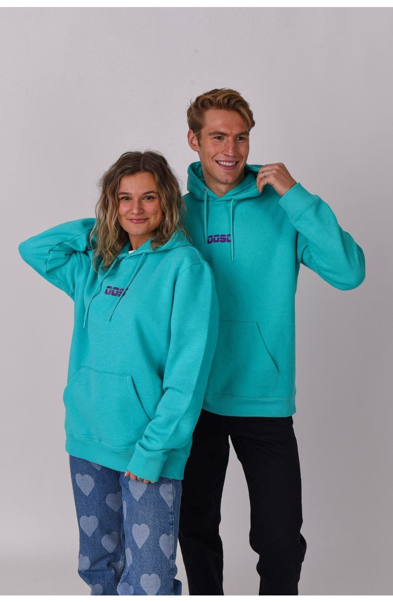 OOSC Retro OOSC Hoodie - Aqua, Alternate, color, Aqua