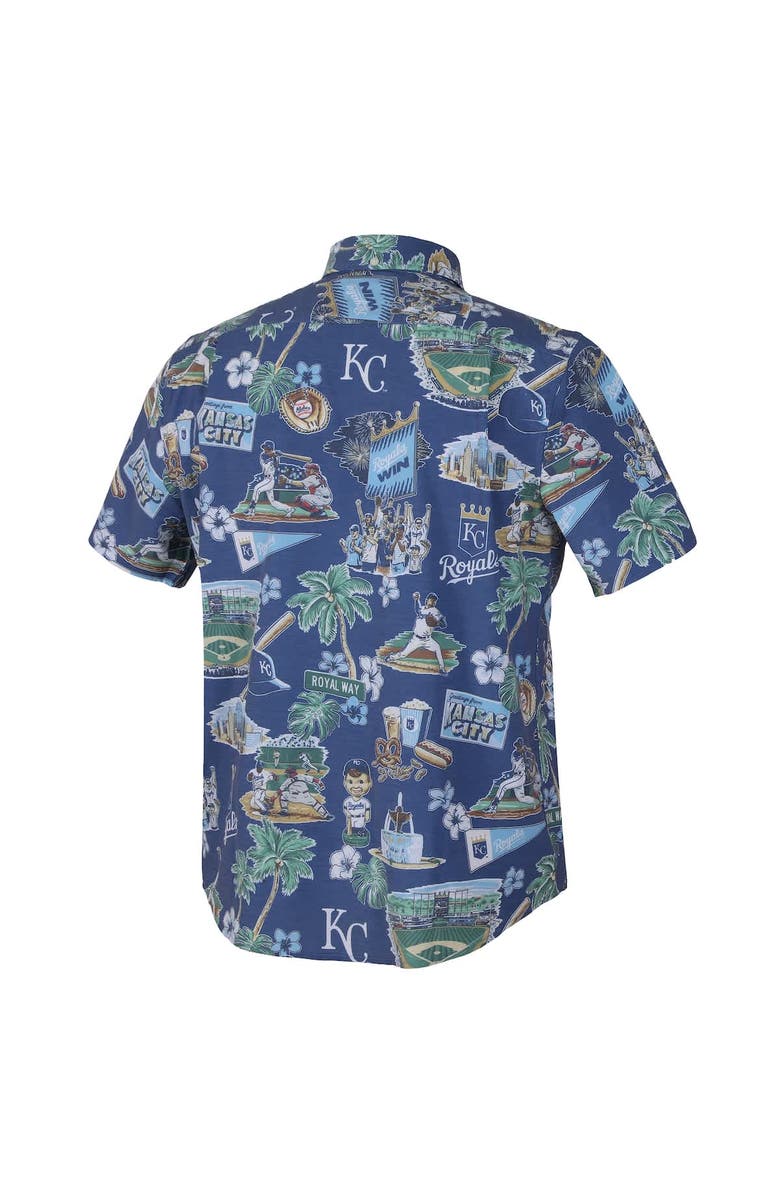 Reyn Spooner Men's Reyn Spooner  Royal Kansas City Royals Scenic Tri-Blend Button-Down Shirt, Alternate, color, Royal