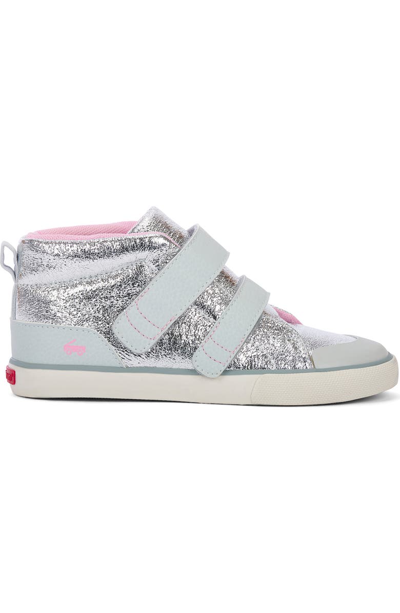 See Kai Run Dean Adapt II Adaptive High Top Sneaker, Alternate, color, Silver