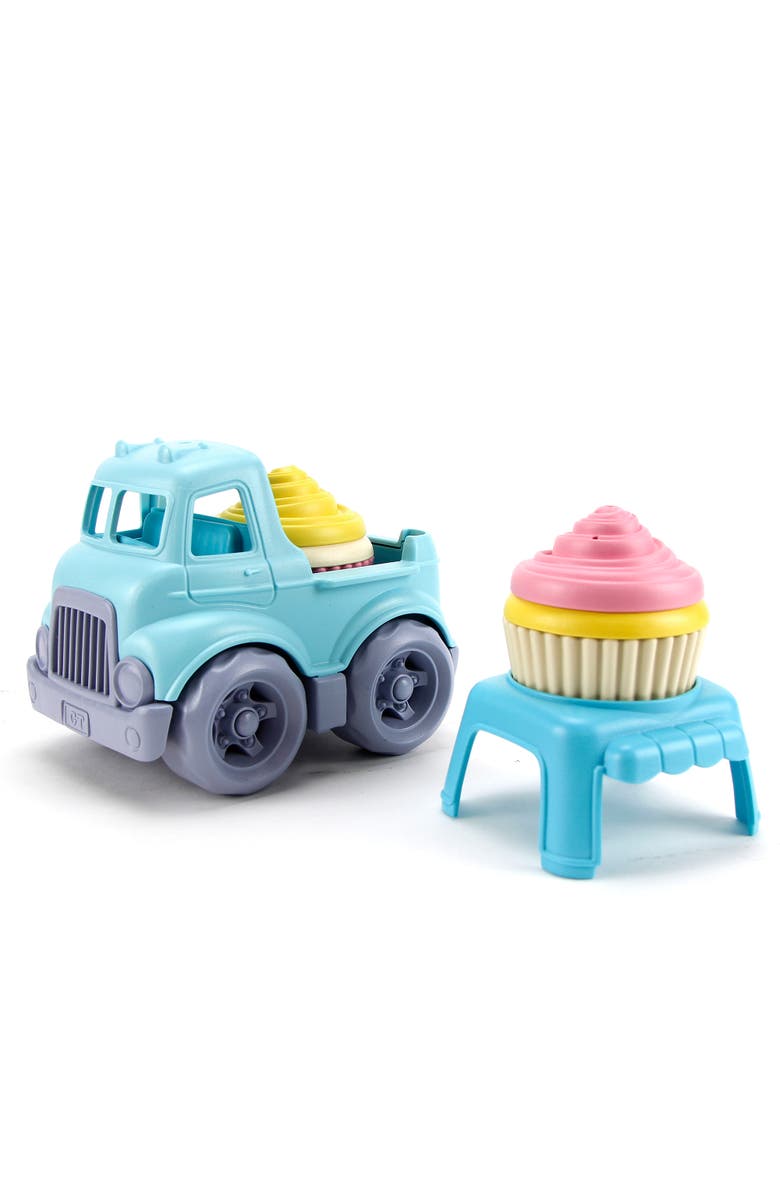 Green Toys Cupcake Truck Pretend Dessert Toy With 2 Cupcakes, Ages 2+, Alternate, color, Multicolored