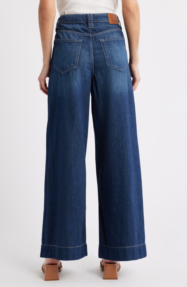 HIDDEN JEANS High Waist Super Wide Leg Jeans, Alternate, color, Dark Wash