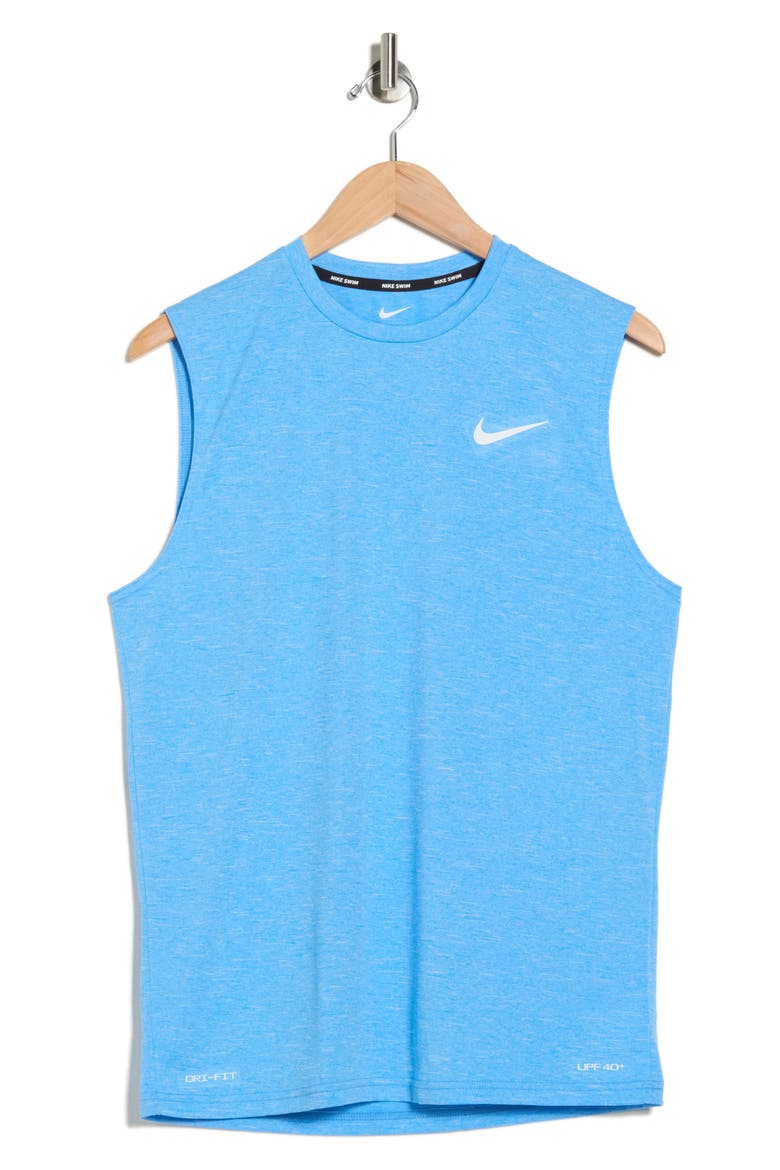 Sleeveless Hydroguard Dri-FIT UPF 50+ Top, Alternate, color, UNIVERSITY BLUE