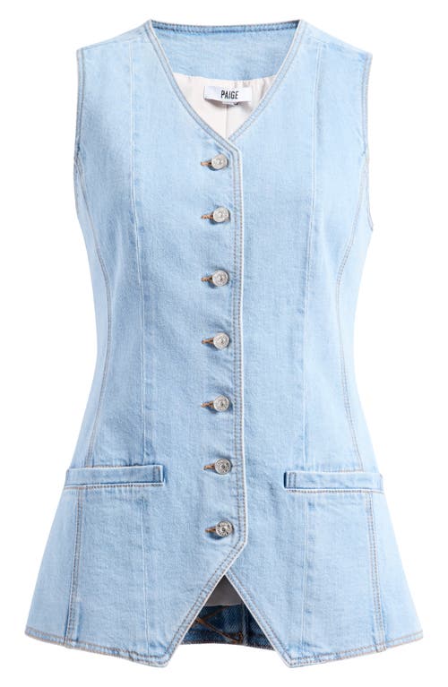 PAIGE PAIGE YASMIN STRETCH DENIM VEST