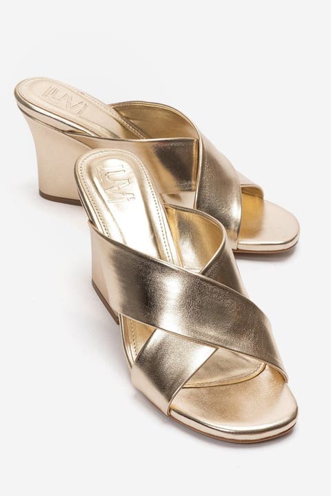 Yavin Cross Strap Wedge Sandal