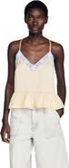 SANDRO Ruffled Top